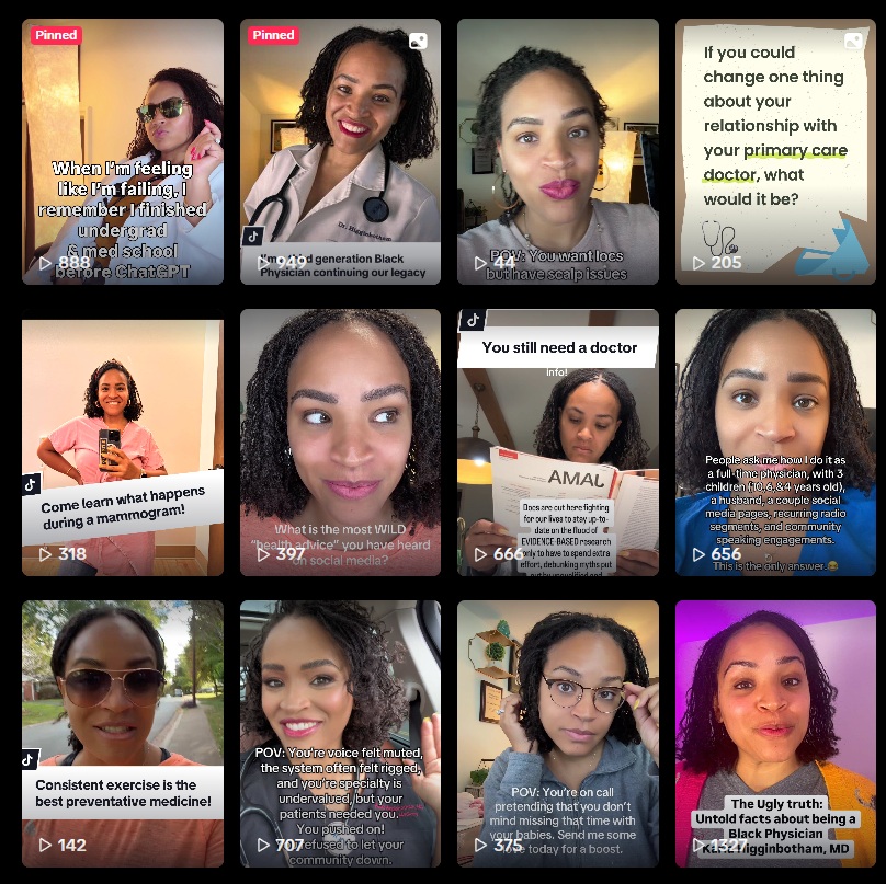 Dr. Karla creating digital content